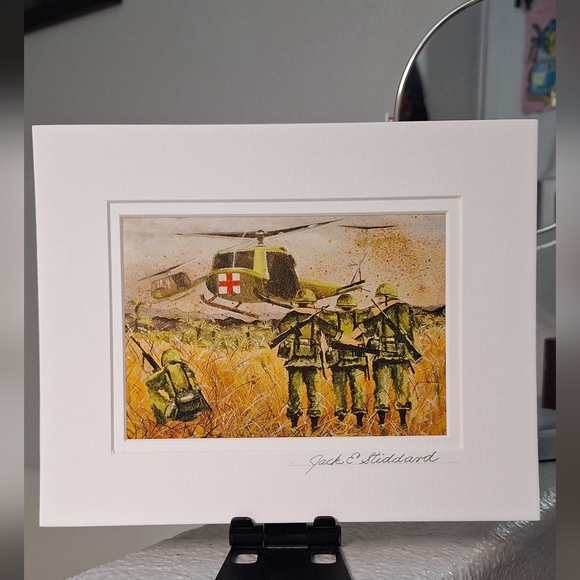 masterartistjackestiddard Other - NWT - Dust Off Vietnam by Jack E. Stiddard 5x7